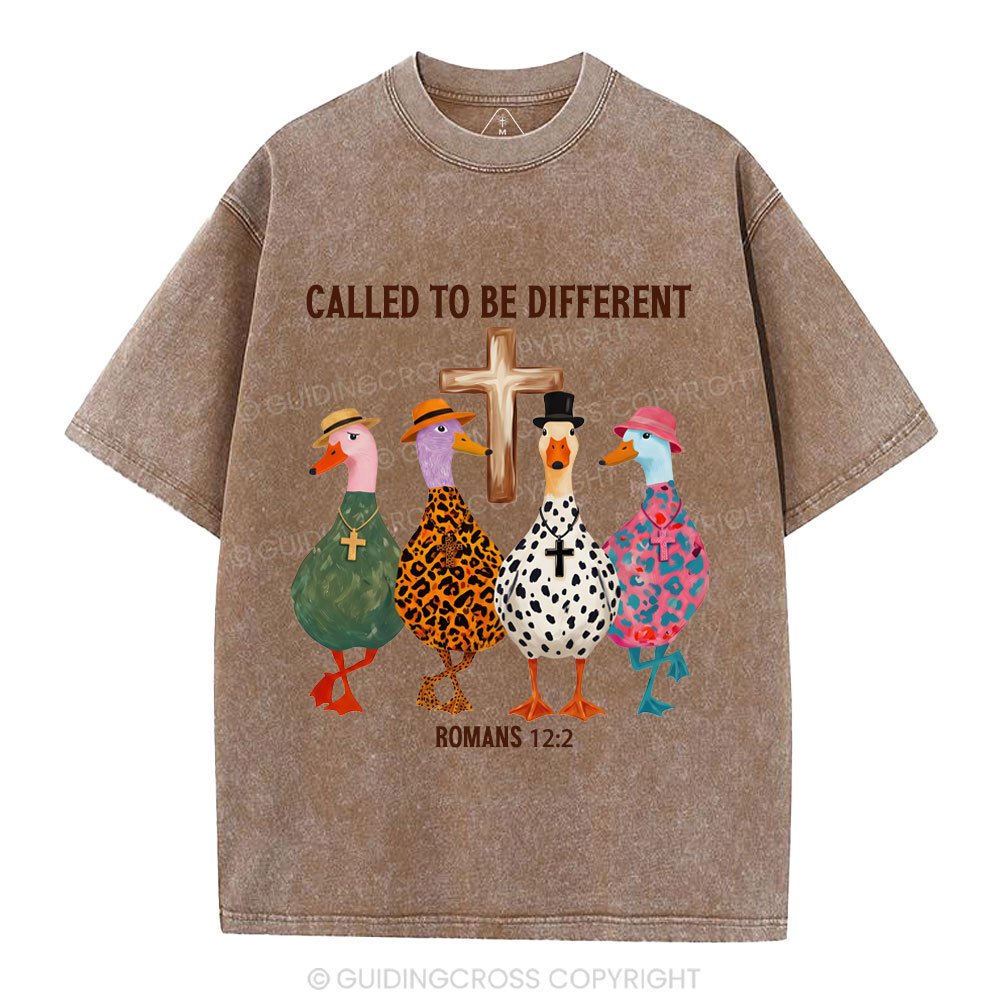 Called To Be Different Christian Washed T-Shirt