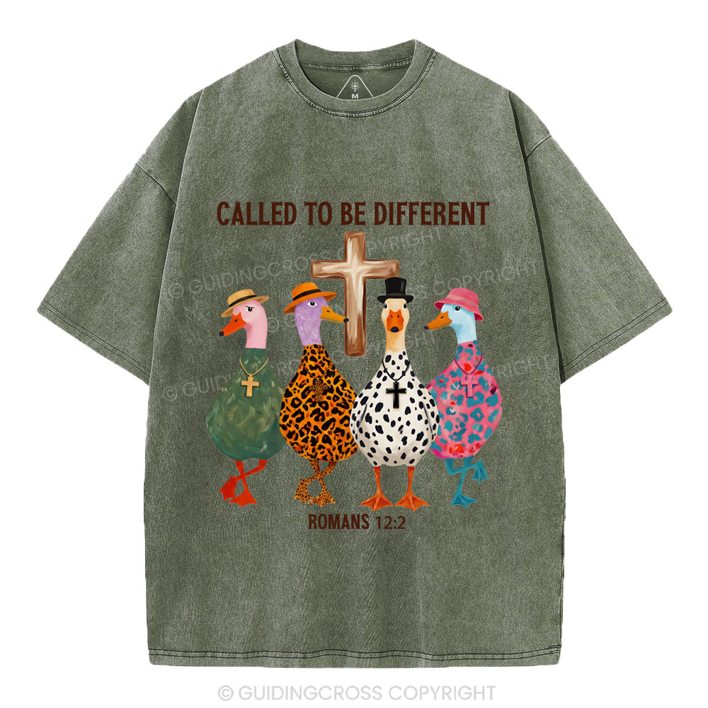 Called To Be Different Christian Washed T-Shirt