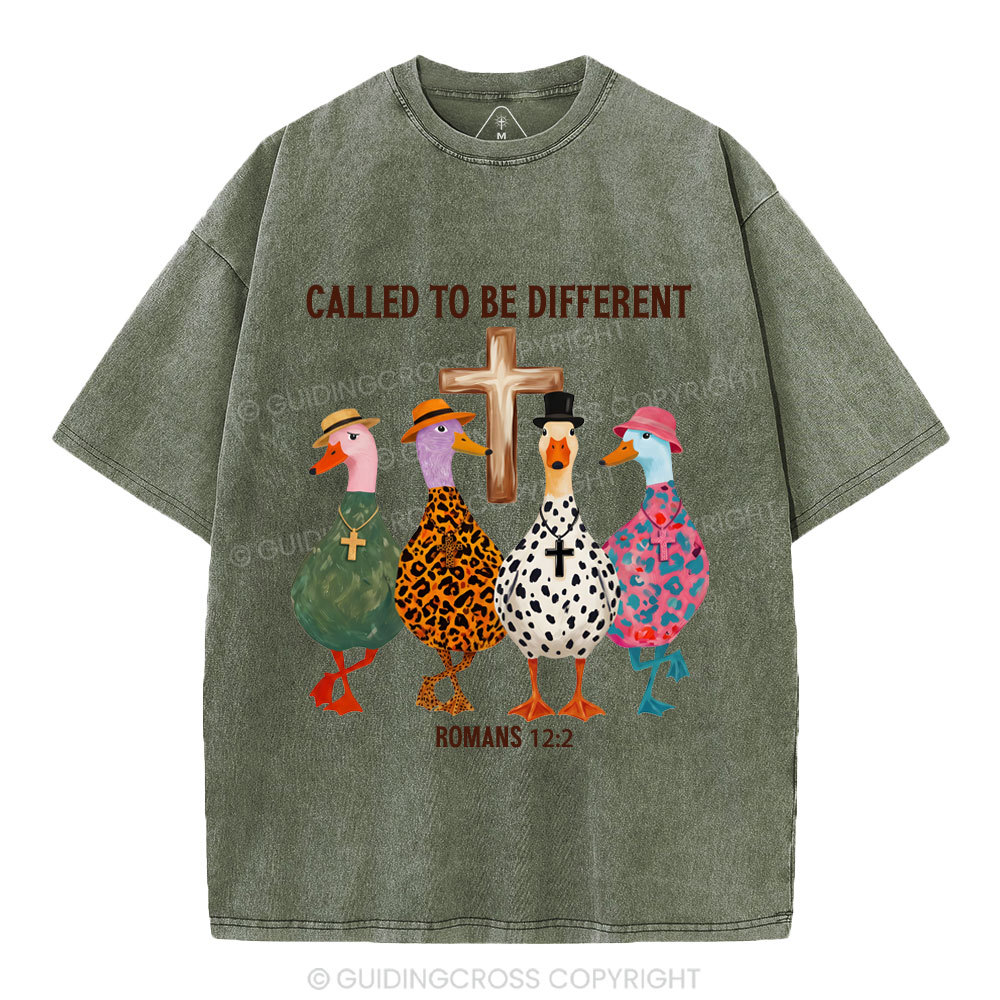 Called To Be Different Christian Washed T-Shirt