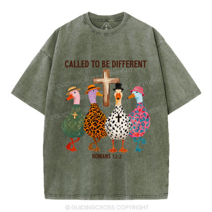 Called To Be Different Christian Washed T-Shirt