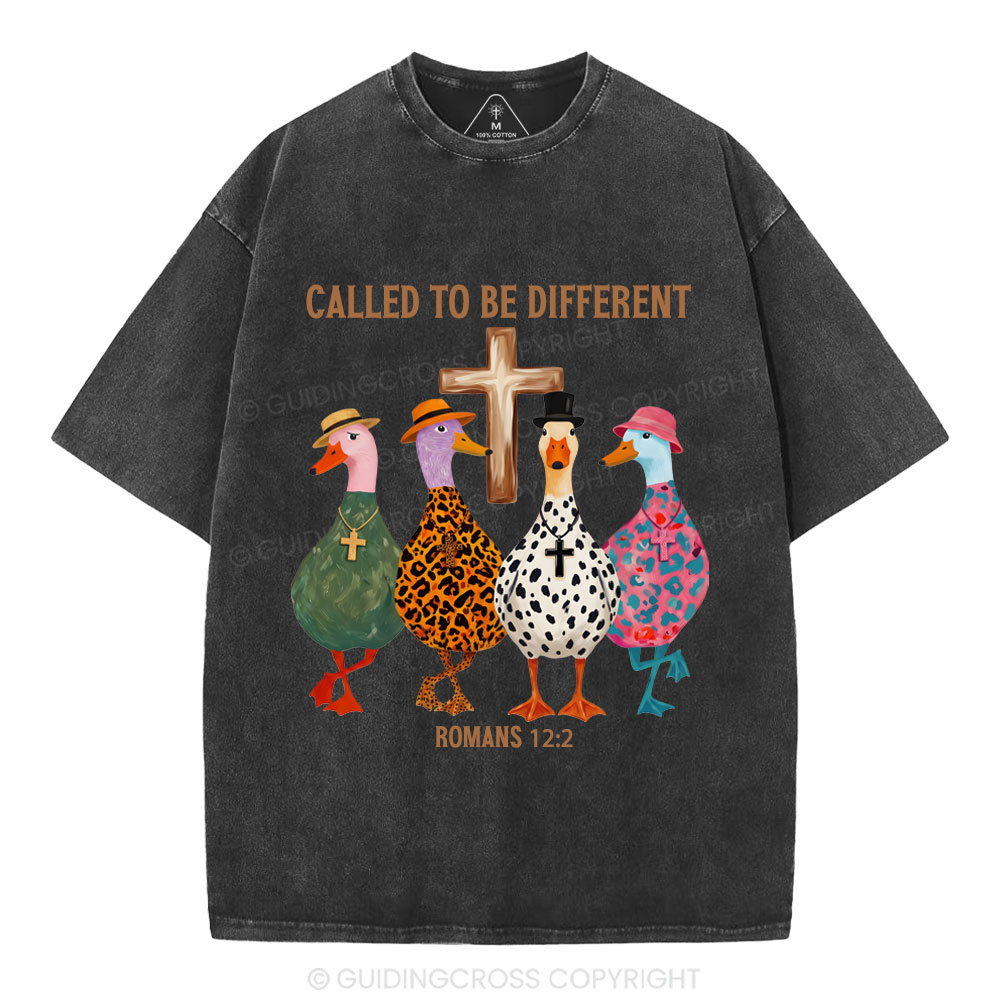 Called To Be Different Christian Washed T-Shirt
