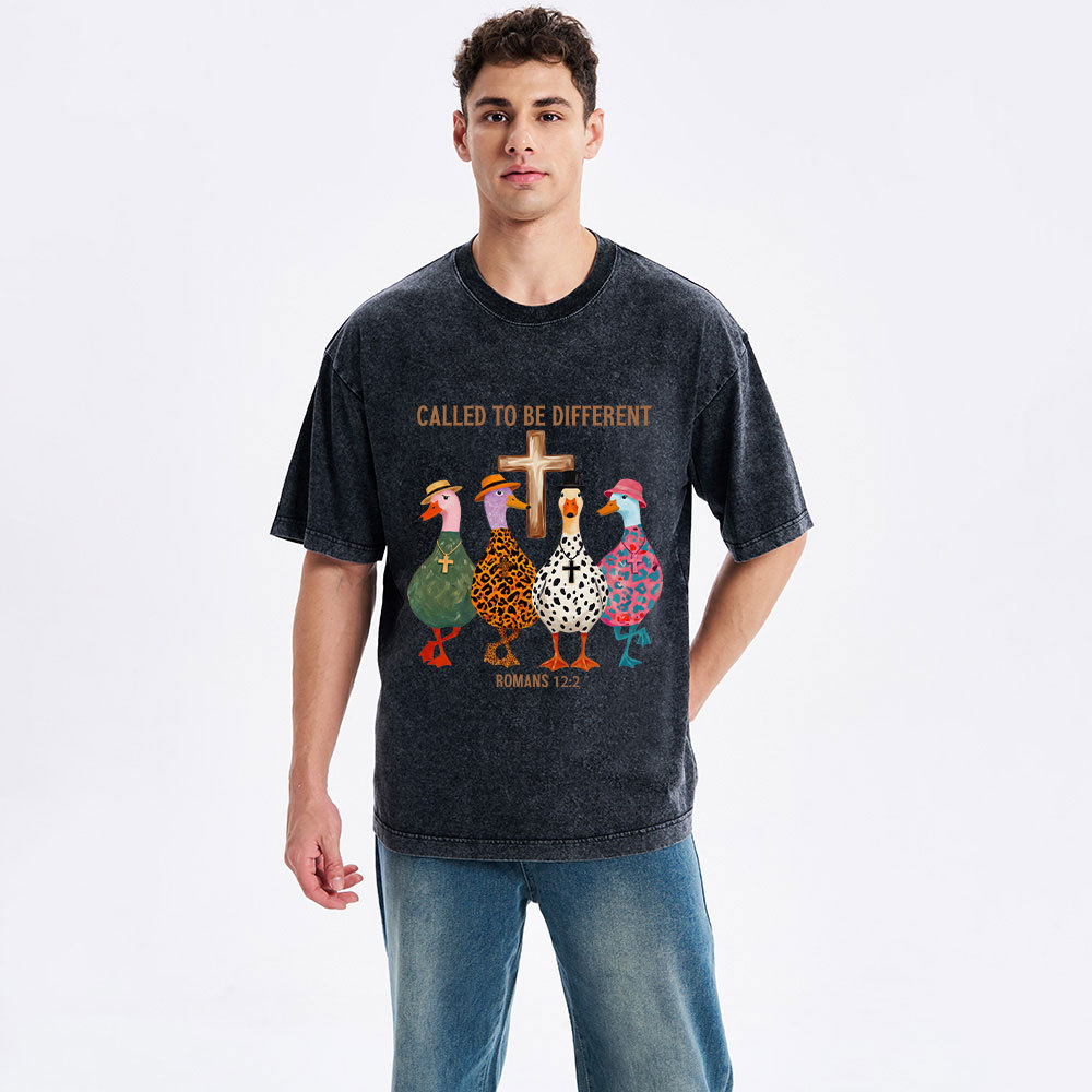Called To Be Different Christian Washed T-Shirt