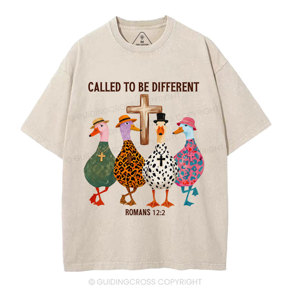 Called To Be Different Christian Washed T-Shirt