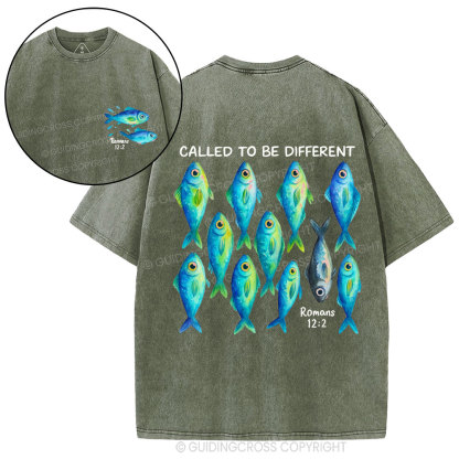 Called To Be Differevt Christian Washed T-Shirt