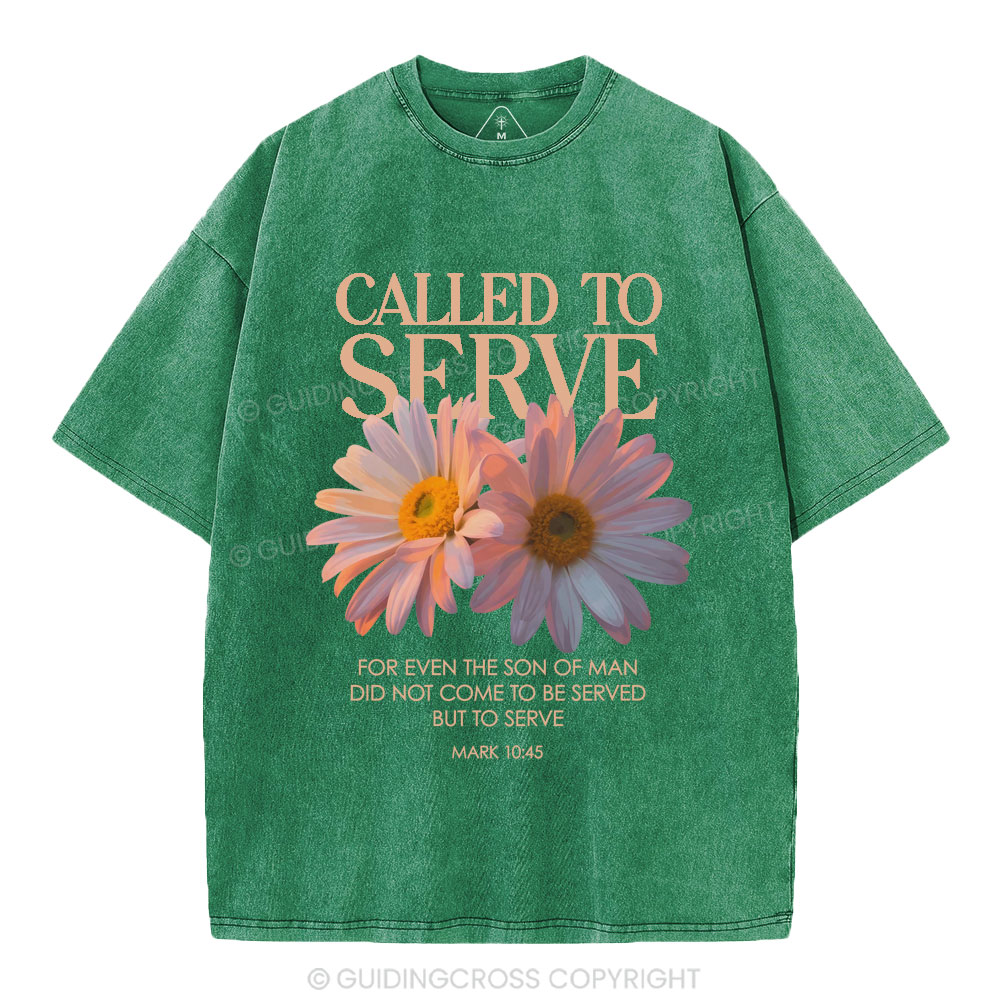 Called To Serve Christian Washed T-Shirt