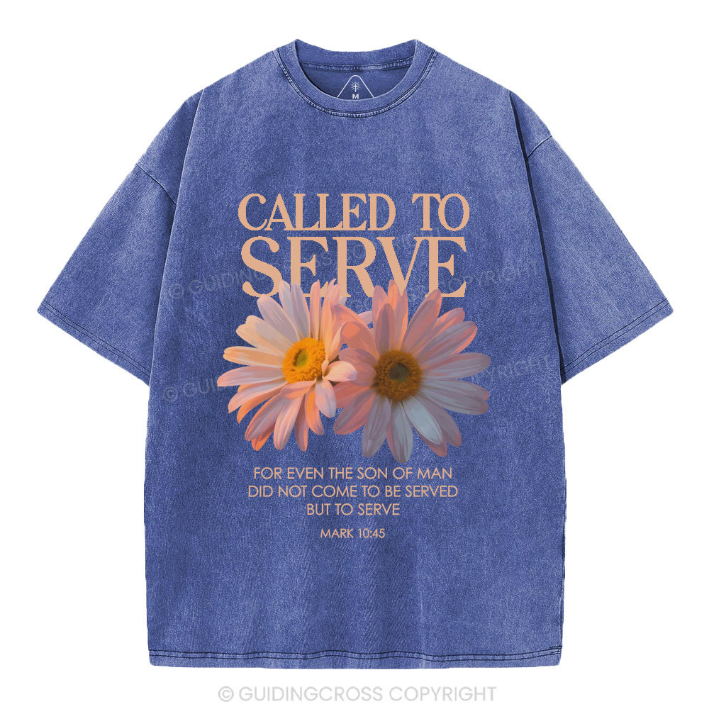 Called To Serve Christian Washed T-Shirt