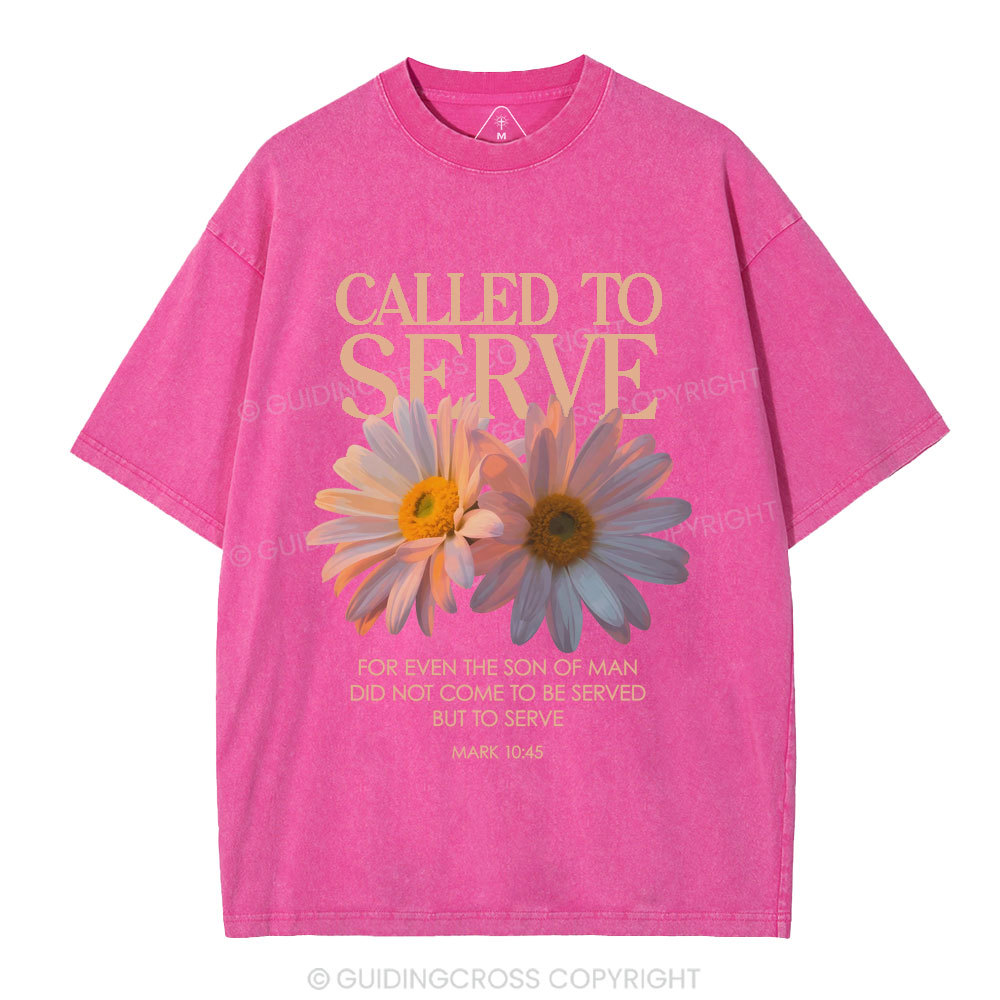 Called To Serve Christian Washed T-Shirt
