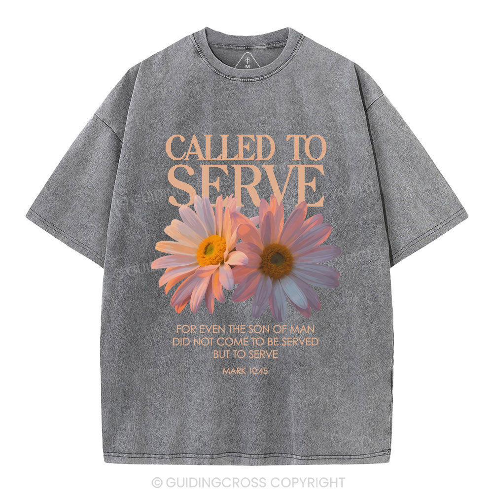 Called To Serve Christian Washed T-Shirt