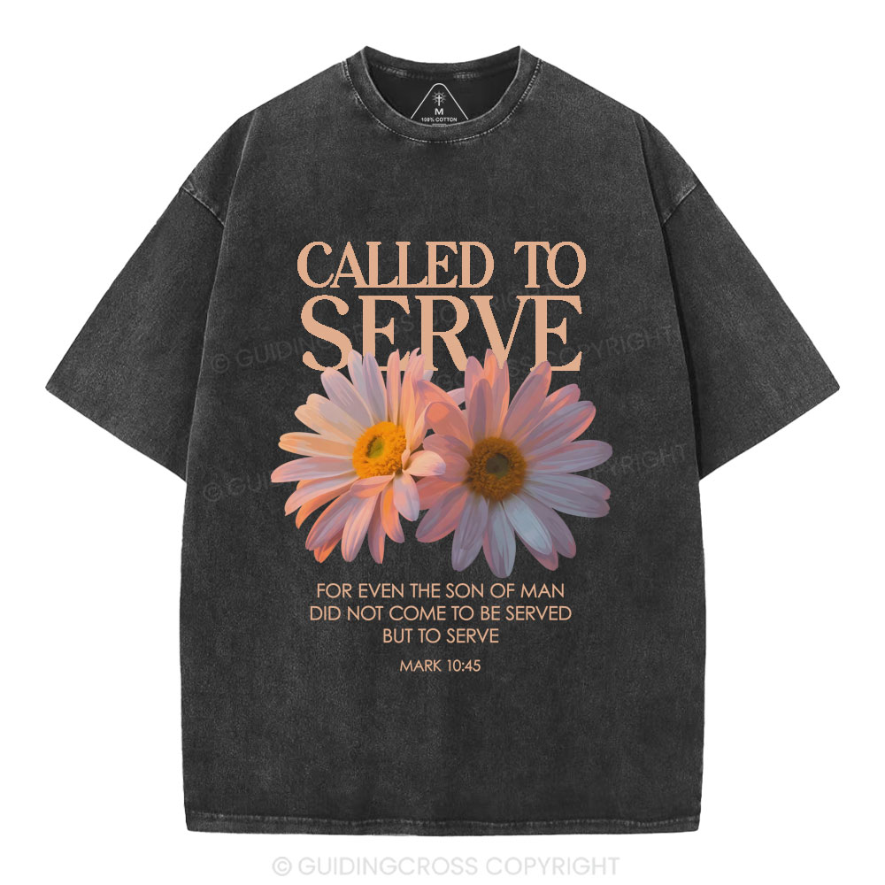 Called To Serve Christian Washed T-Shirt
