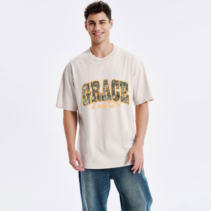 Camo Grace Christian Washed T-Shirt