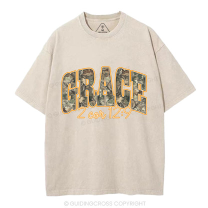 Camo Grace Christian Washed T-Shirt