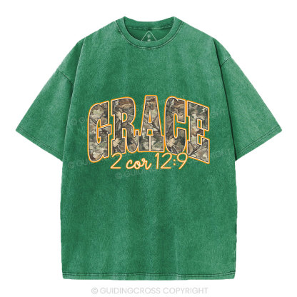 Camo Grace Christian Washed T-Shirt