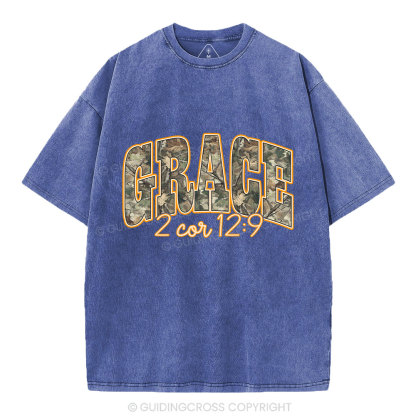 Camo Grace Christian Washed T-Shirt