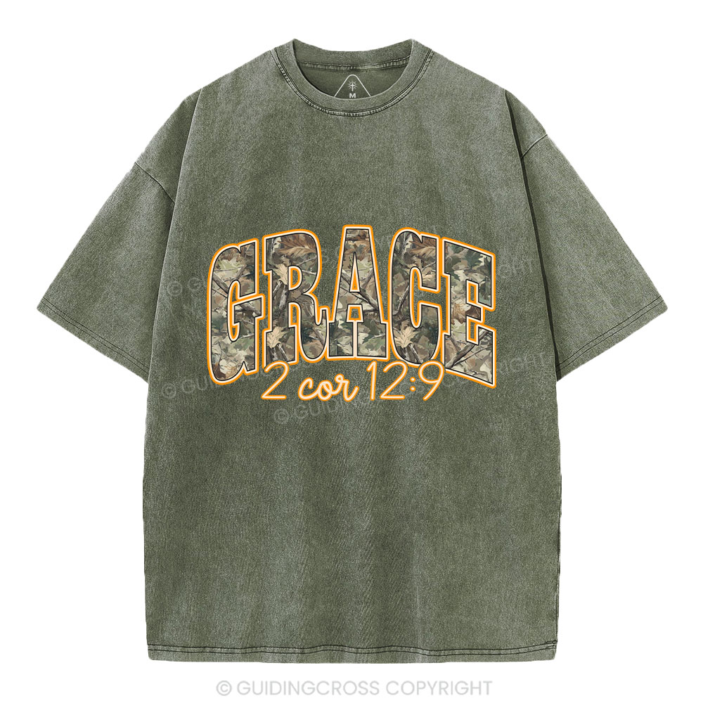 Camo Grace Christian Washed T-Shirt