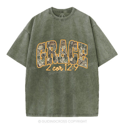 Camo Grace Christian Washed T-Shirt