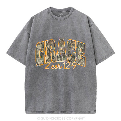 Camo Grace Christian Washed T-Shirt