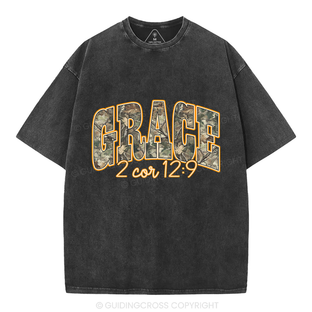 Camo Grace Christian Washed T-Shirt