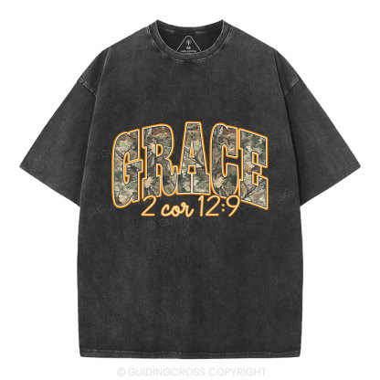 Camo Grace Christian Washed T-Shirt