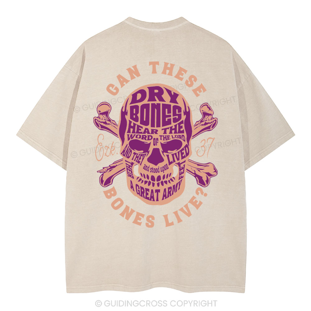 Can These Bones Lives Christian Washed T-Shirt