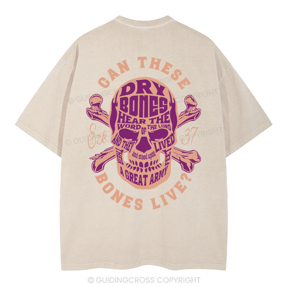 Can These Bones Lives Christian Washed T-Shirt