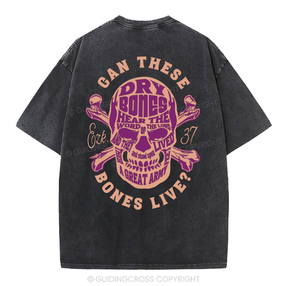 Can These Bones Lives Christian Washed T-Shirt