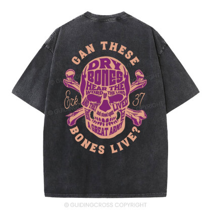 Can These Bones Lives Christian Washed T-Shirt