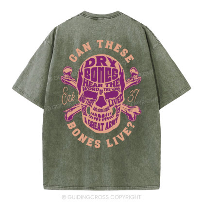 Can These Bones Lives Christian Washed T-Shirt