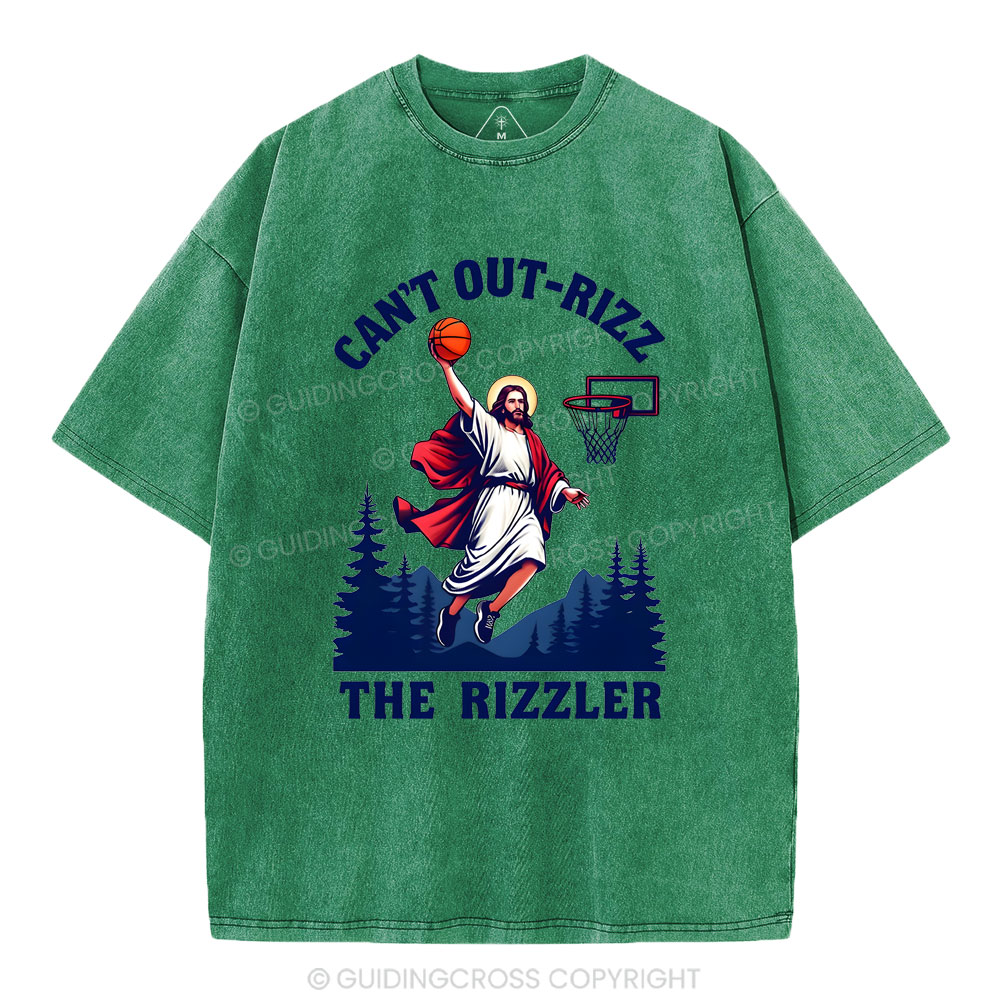 Can't Out-rizz The Rizzen Christian Washed T-Shirt