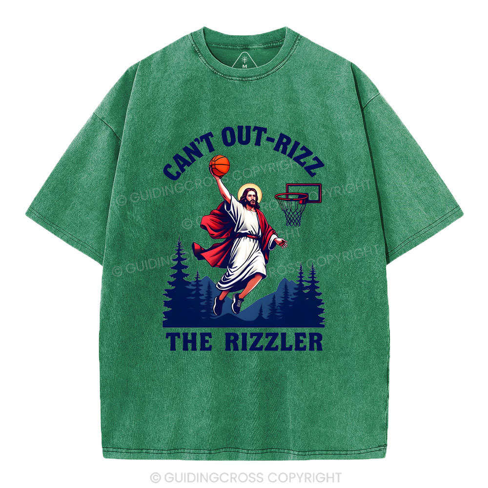 Can't Out-rizz The Rizzen Christian Washed T-Shirt
