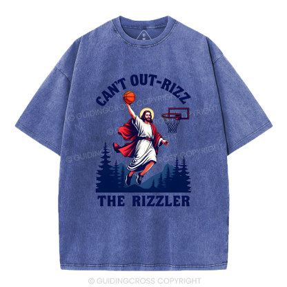 Can't Out-rizz The Rizzen Christian Washed T-Shirt