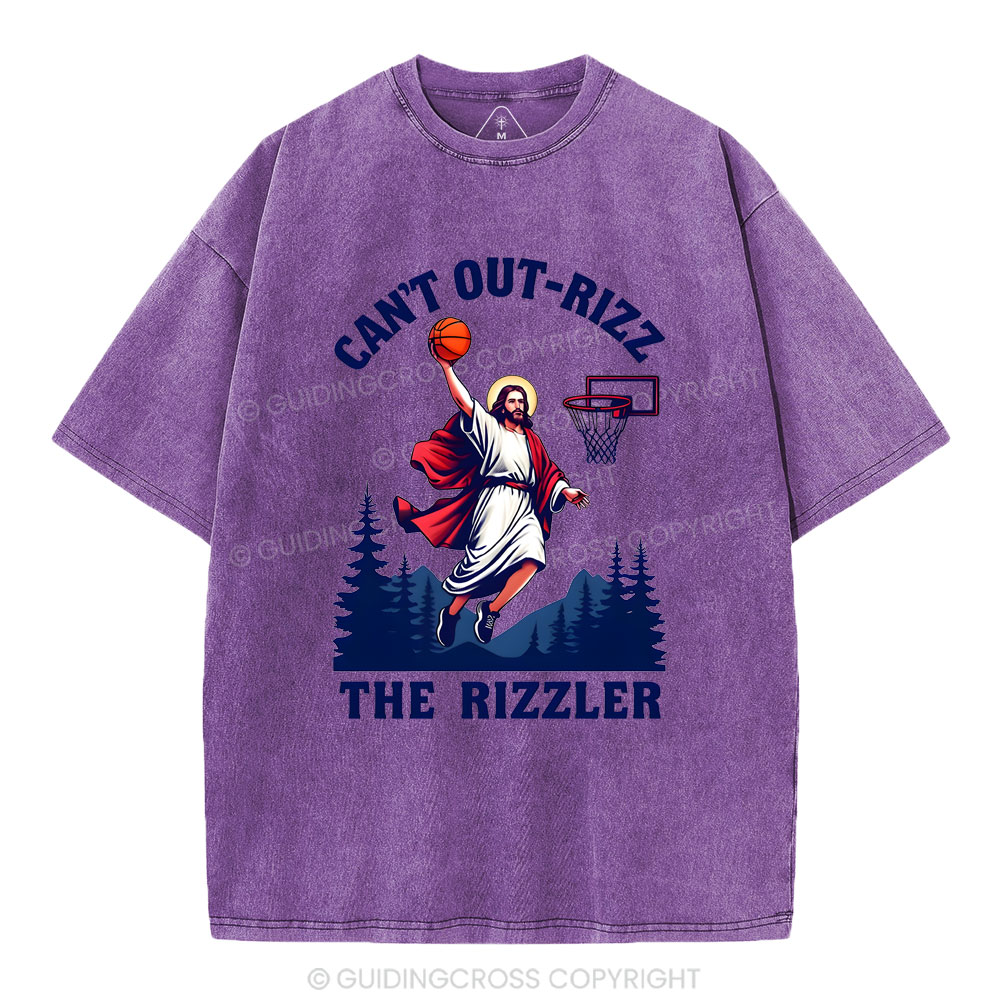 Can't Out-rizz The Rizzen Christian Washed T-Shirt