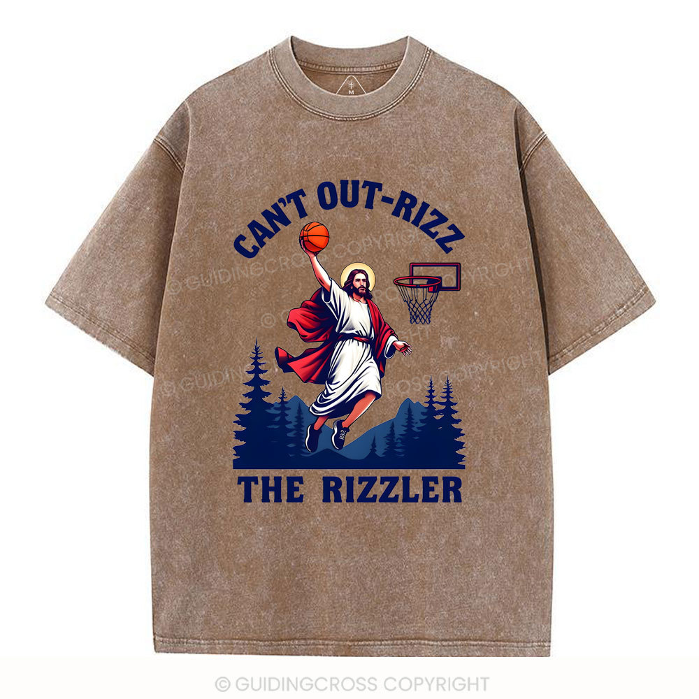 Can't Out-rizz The Rizzen Christian Washed T-Shirt