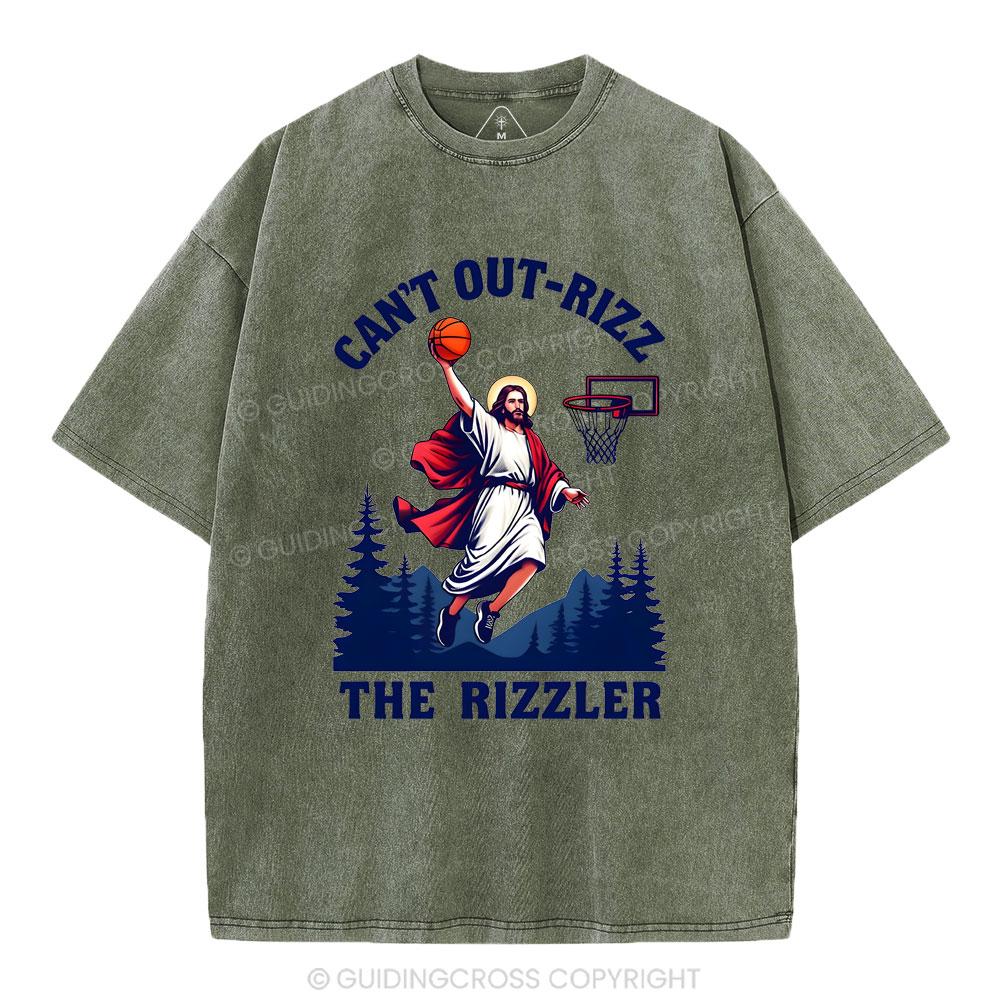 Can't Out-rizz The Rizzen Christian Washed T-Shirt
