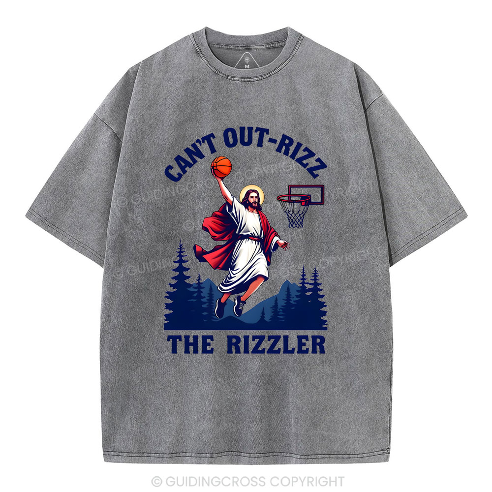 Can't Out-rizz The Rizzen Christian Washed T-Shirt
