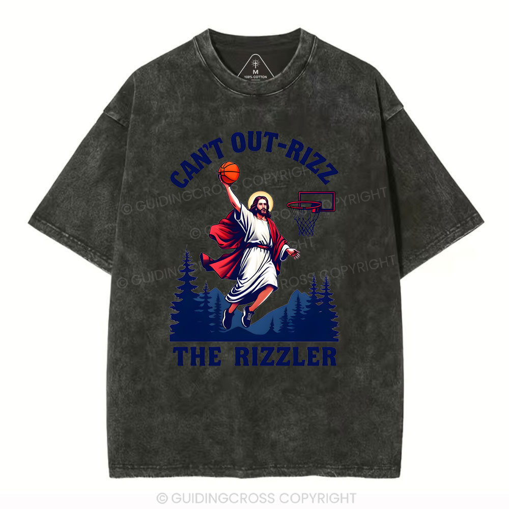 Can't Out-rizz The Rizzen Christian Washed T-Shirt