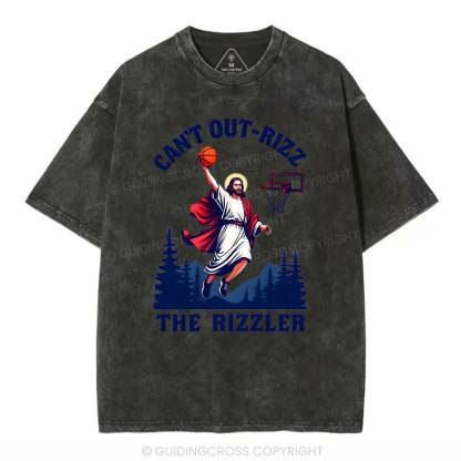Can't Out-rizz The Rizzen Christian Washed T-Shirt