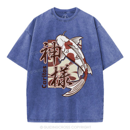 Caritas Christian Washed T-Shirt