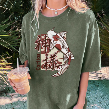 Caritas Christian Washed T-Shirt