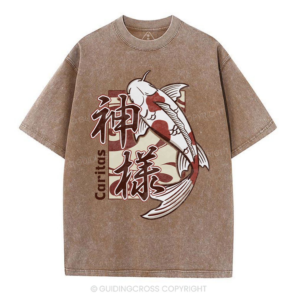 Caritas Christian Washed T-Shirt