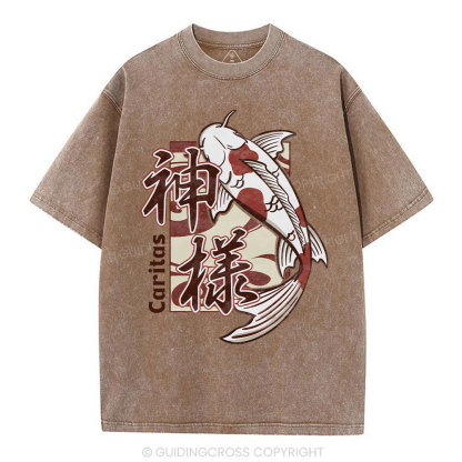 Caritas Christian Washed T-Shirt