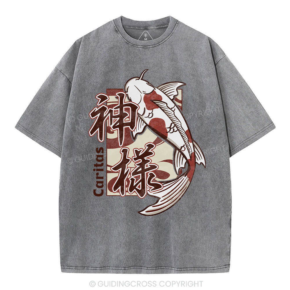 Caritas Christian Washed T-Shirt