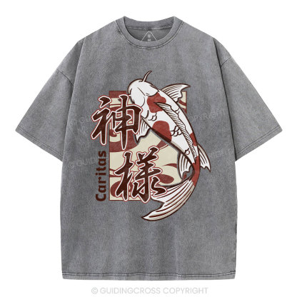 Caritas Christian Washed T-Shirt