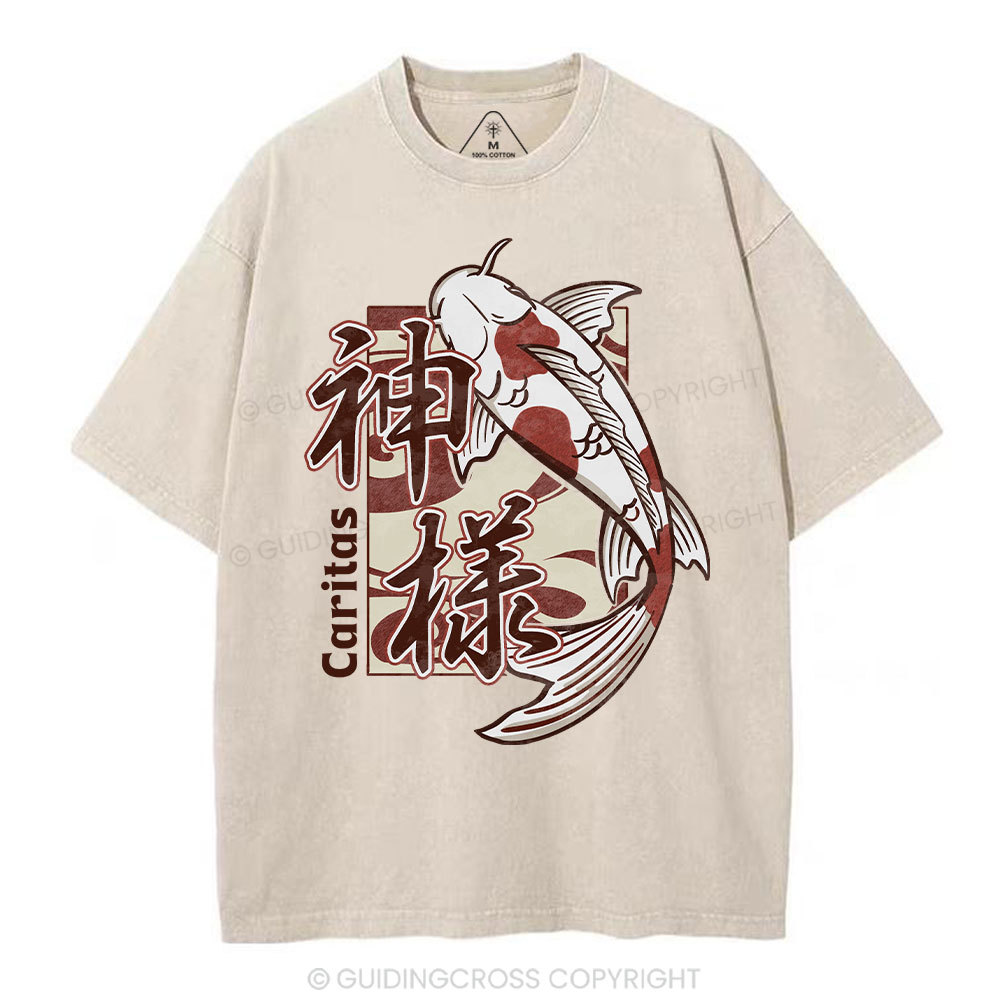 Caritas Christian Washed T-Shirt