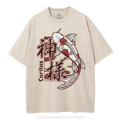 Caritas Christian Washed T-Shirt