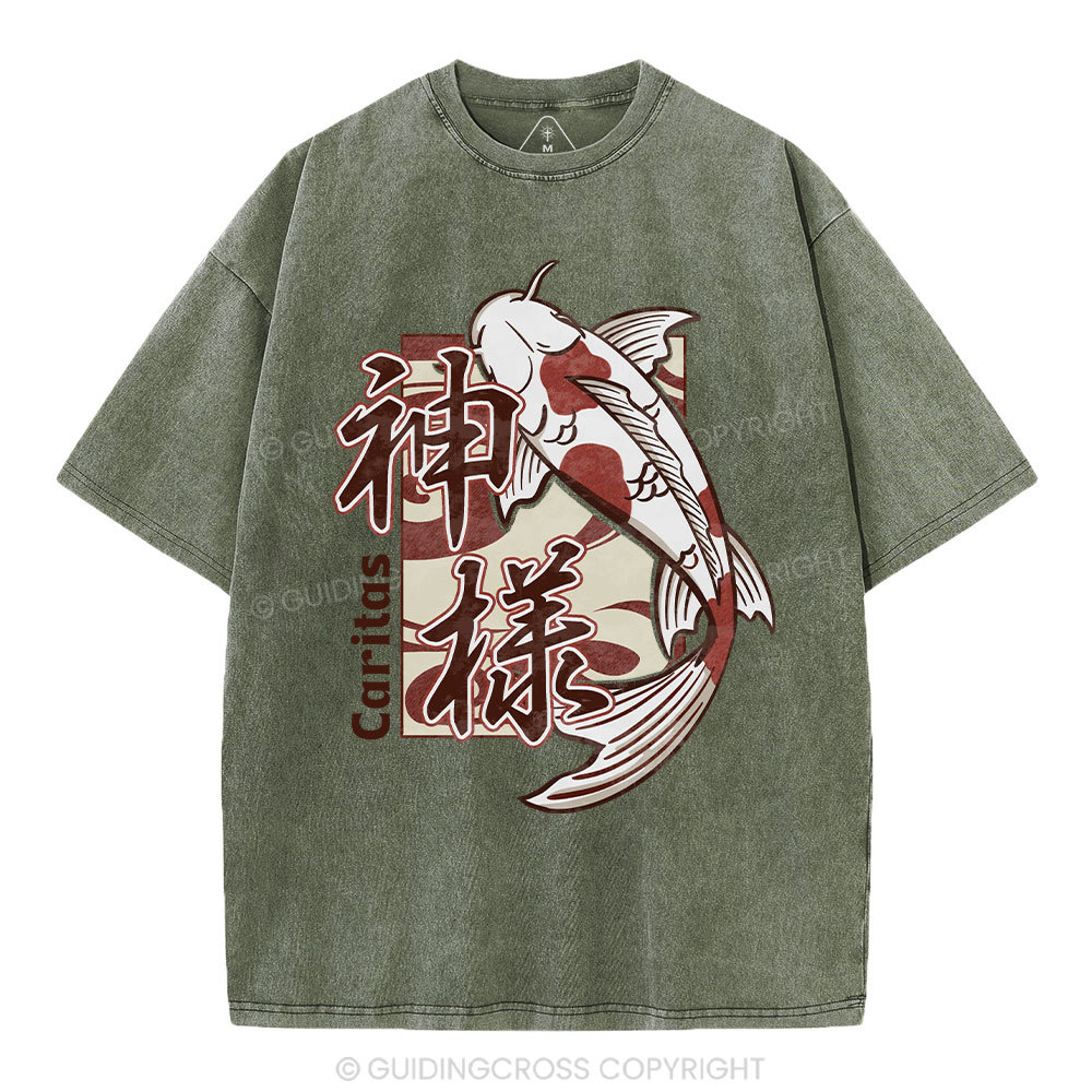 Caritas Christian Washed T-Shirt