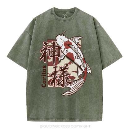 Caritas Christian Washed T-Shirt