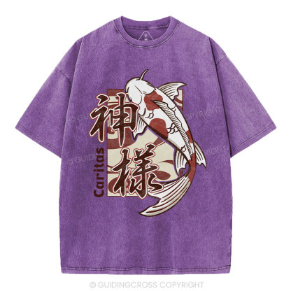 Caritas Christian Washed T-Shirt