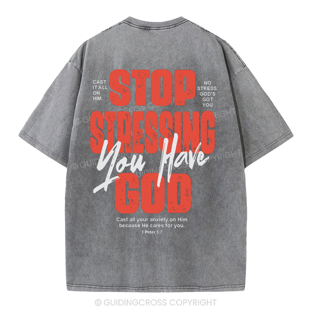 Cast All Your Anxiety On Him Christian Washed T-Shirt