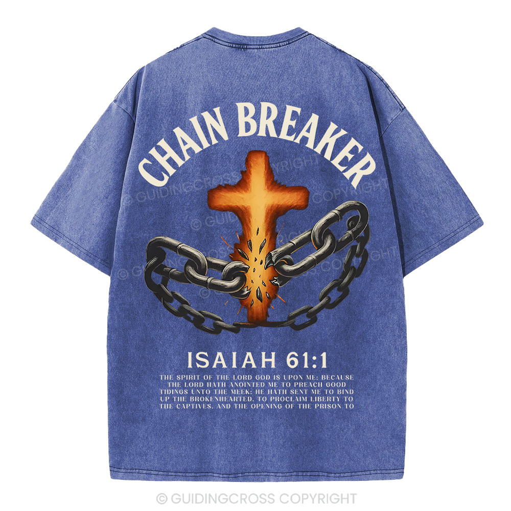 Chain Breaker Christian Washed T-Shirt