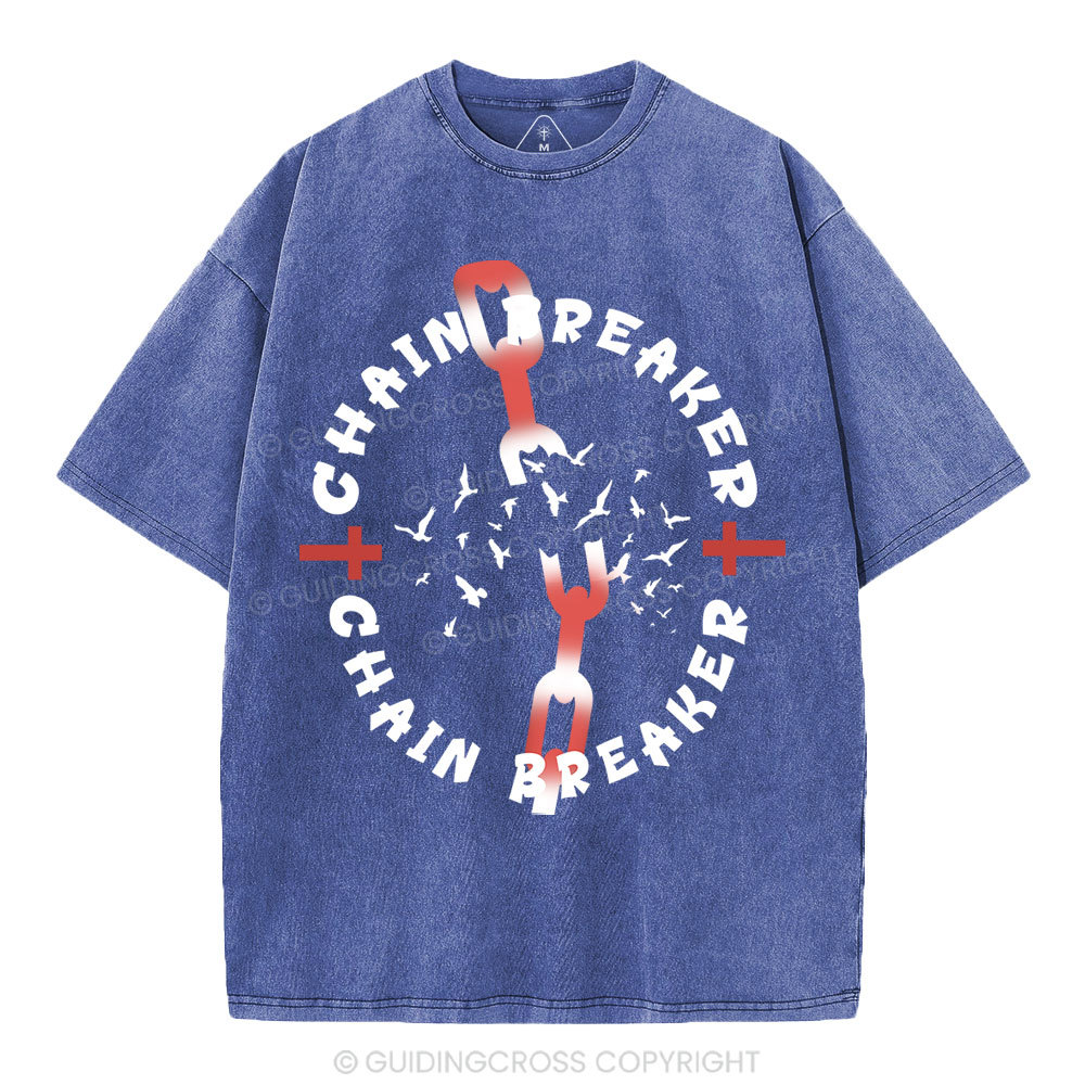 Chain Breaker Christian Washed T-Shirt